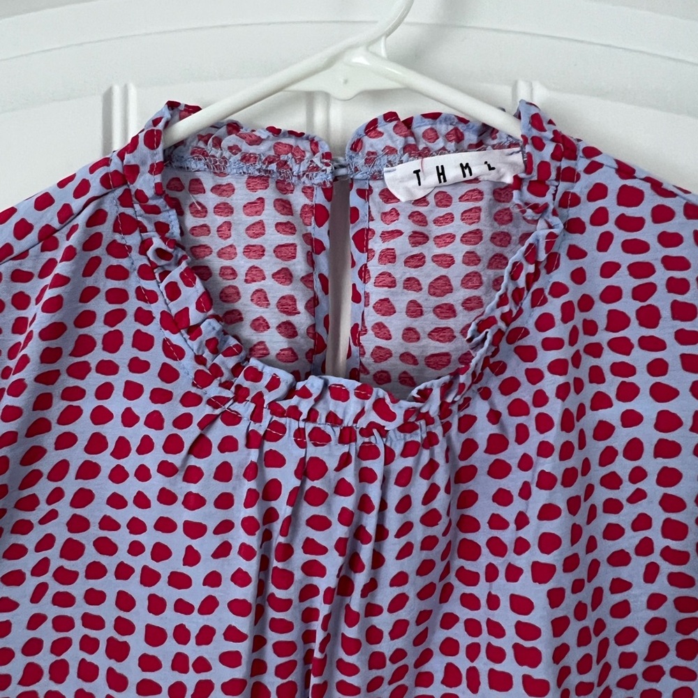 THML Women’s Top with stylish ruffle sleeves - Picture 2 of 15